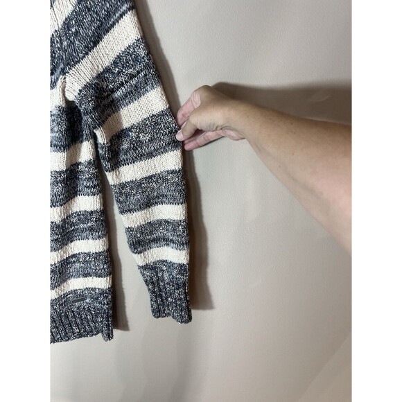 Eddie Bauer Women's Striped Button-Down Cardigan Large - Picture 6 of 11